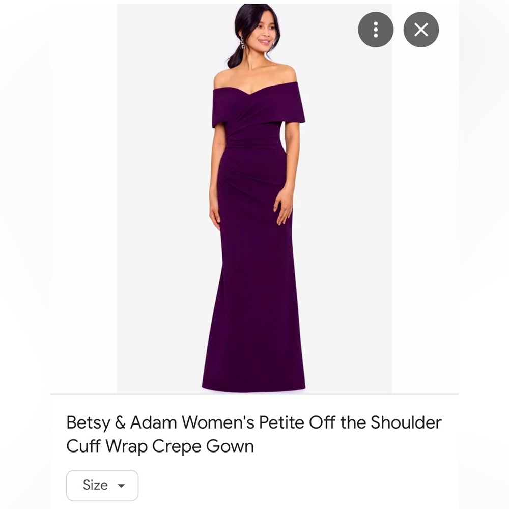 Mother of Bride/Groom dress. Worn once rich Mulberry color